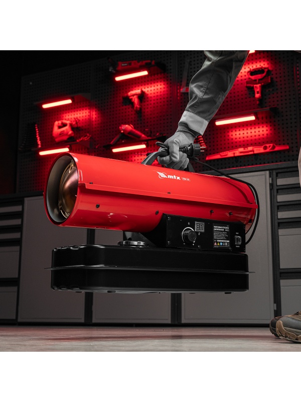 Дизельная тепловая пушка DHB-10i, 10 кВт, 400 м3/ч, прямой нагрев, термостат MTX