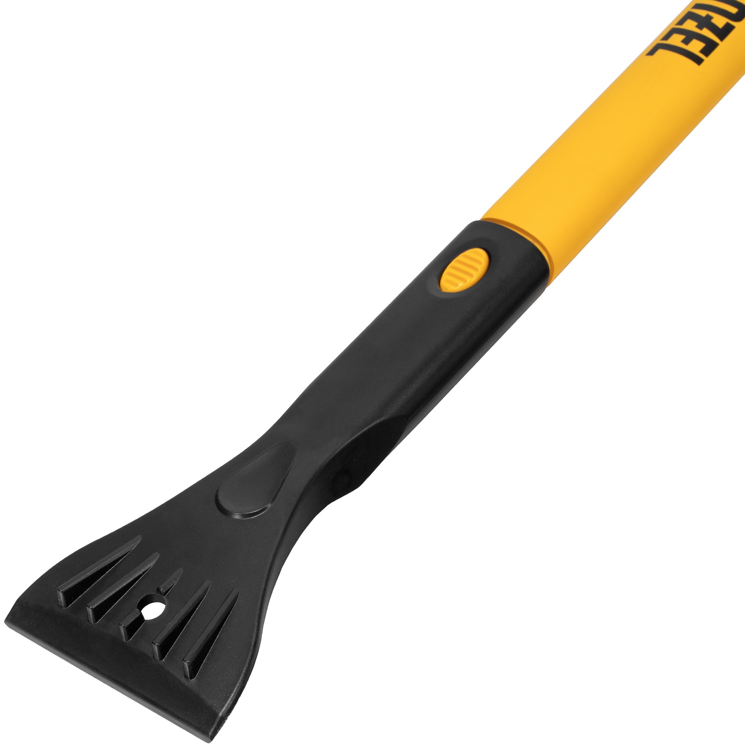 Щетка-сметка для снега со скребком, телескоп, поворотная голова, водосгон, 900-1200 мм Denzel