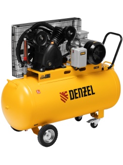 Компрессор воздушный рем. привод BCV 5500-T/200, 5,5 кВт, 200 литров, 850 л/мин Denzel