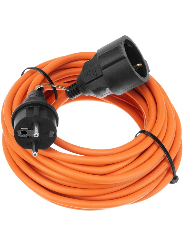 Удлинитель-шнур силовой Garden Series, ПВС, 10м, 1 розетка 3 x 1,5 мм, 3 м Denzel