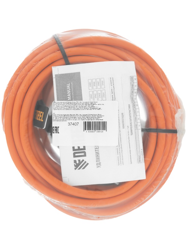 Удлинитель-шнур силовой Garden Series, ПВС, 10м, 1 розетка 3 x 1,5 мм, 3 м Denzel