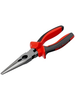 Длинногубцы прямые, 200 мм, хром-ванадий, двухкомпонентные рукоятки Matrix