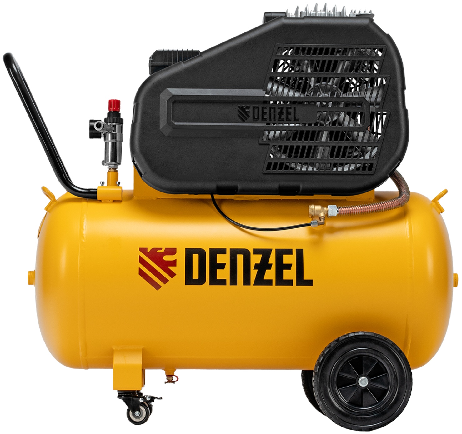 Компрессор воздушный рем. привод BCI 2200/100, 2,2 кВт, 100 литров, 420 л/мин Denzel