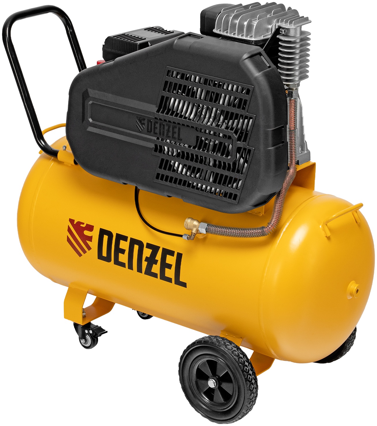 Компрессор воздушный рем. привод BCI 2200/100, 2,2 кВт, 100 литров, 420 л/мин Denzel