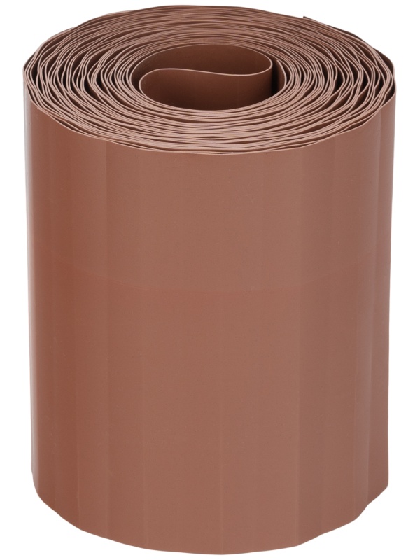 Бордюрная лента, 15х900 см, полипропиленовая, коричневая, Россия Palisad