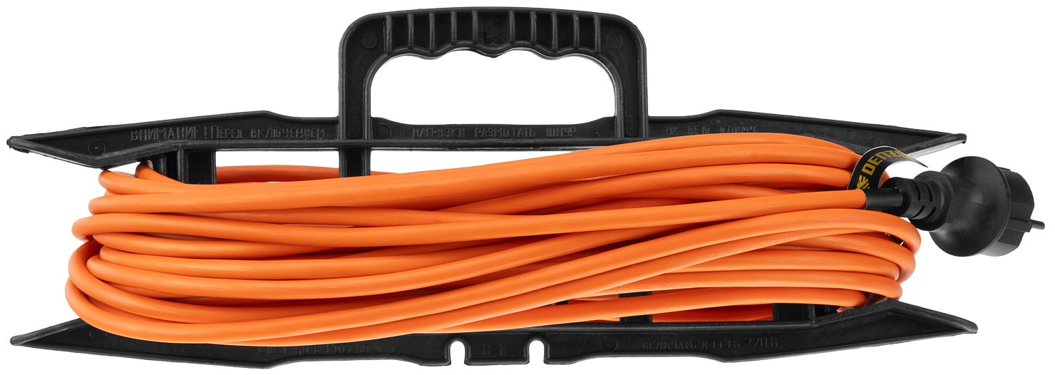 Удлинитель-шнур силовой Garden Series, ПВС, 20м, 1 розетка 3 x 1 мм, 3 м Denzel