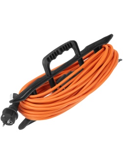 Удлинитель-шнур силовой Garden Series, ПВС, 20м, 1 розетка 3 x 1 мм, 3 м Denzel