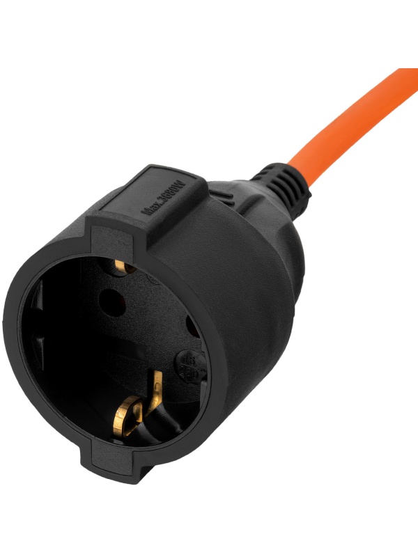 Удлинитель-шнур силовой Garden Series, ПВС, 20м, 1 розетка 3 x 1 мм, 3 м Denzel