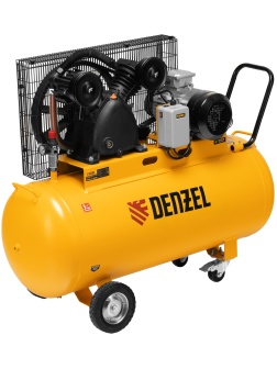 Компрессор воздушный рем. привод BCV 4000-T/200, 4,0 кВт, 200 литров, 690 л/мин Denzel