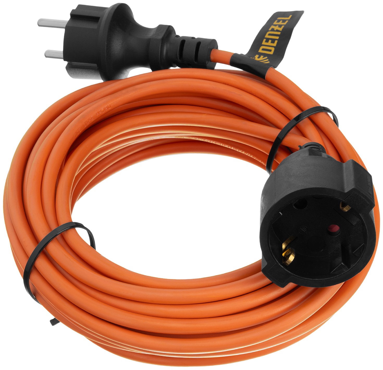 Удлинитель-шнур силовой Garden Series, ПВС, 10м, 1 розетка, 3 x 1 мм, 3 м Denzel