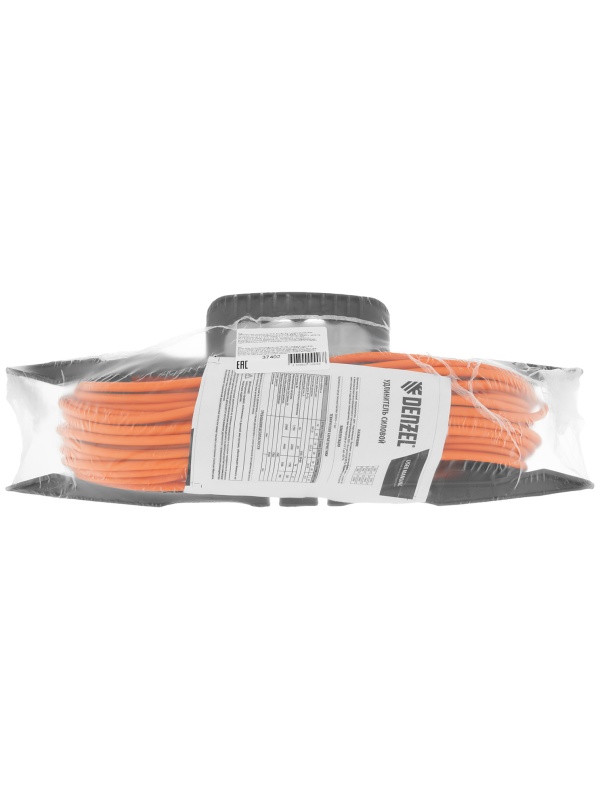 Удлинитель-шнур силовой Garden Series, б/з, ПВС, 20м, 1 розетка, 2 x 1 мм, 3 м Denzel