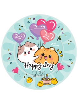 Тарелки бумажные MESHU 