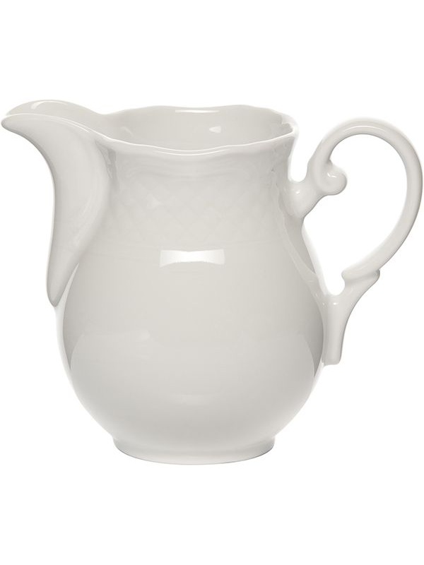 Молочник «Афродита»;фарфор;300мл;D=60,H=105,L=130мм;белый