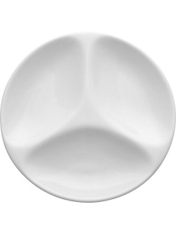 Менажница «Любяна»;фарфор;D=13,H=2см;белый