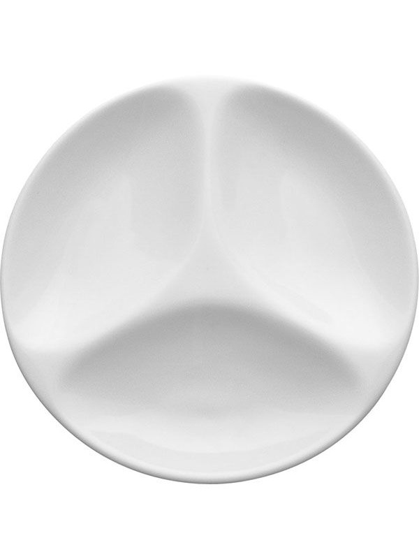 Менажница «Любяна»;фарфор;D=13,H=2см;белый