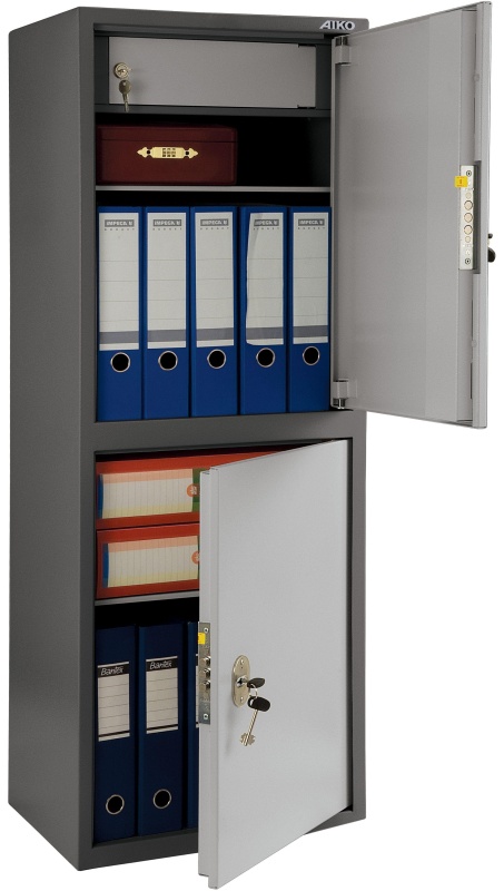 Шкаф для бумаг AIKO SL-125/2T с 2 отделами 460х340х1252