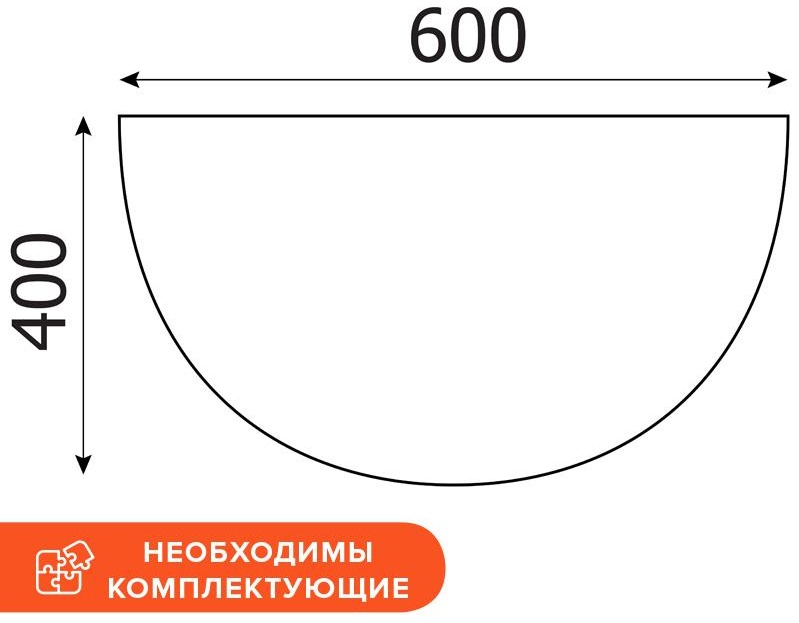 Приставка RIVA А.ПР-2.1 клен чист. Ш600