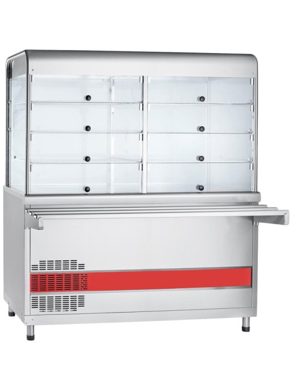 Прилавок витрина холодильный Abat ПВВ(Н)-70 КМ-С-01-НШ, нерж, плоский стол