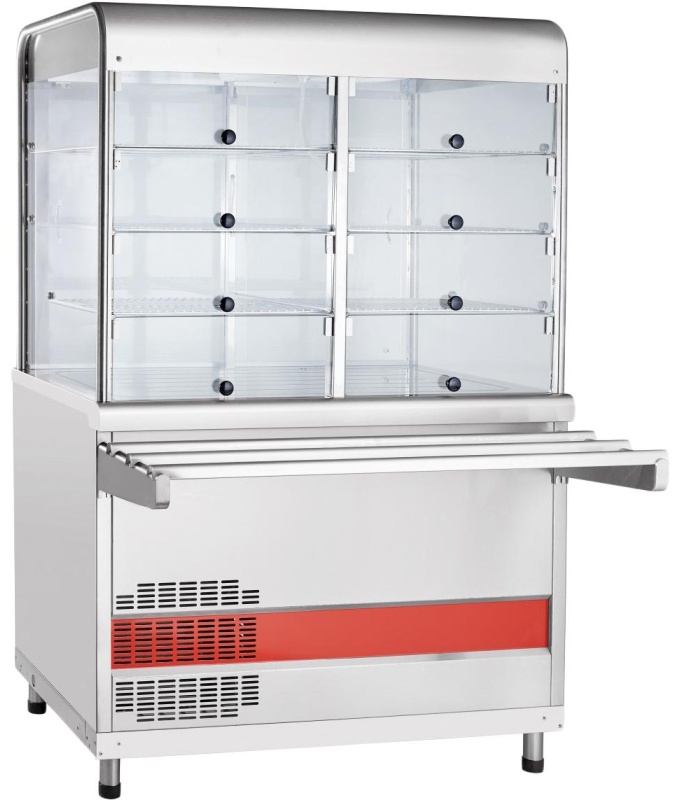Прилавок витрина холодильный Abat ПВВ(Н)-70КМ-С -НШ, вся нерж