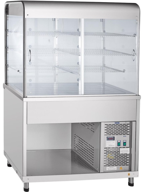 Прилавок витрина холодильный Abat ПВВ(Н)-70КМ-С -НШ, вся нерж