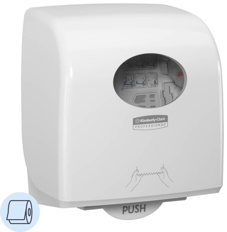 Диспенсер для полотенец в рулонах Aquarius Slimroll белый 7955