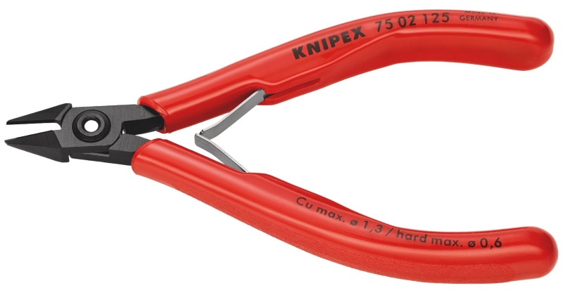 Бокорезы для электроники L-125 мм KNIPEX KN-7502125