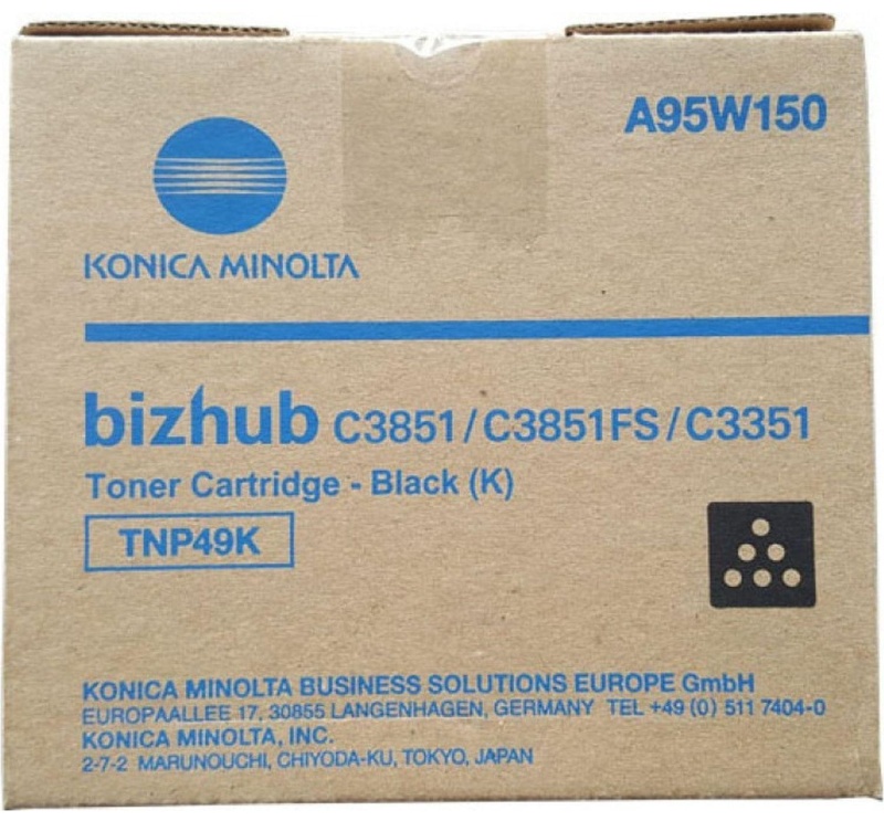Тонер-картридж Konica Minolta TNP-49K чер. C3351/C3851/C3851FS (A95W150)