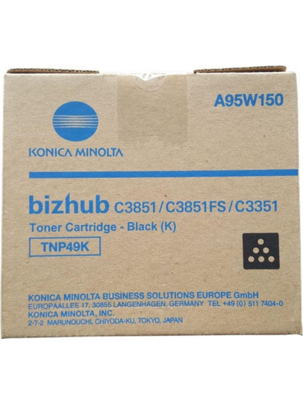 Тонер-картридж Konica Minolta TNP-49K чер. C3351/C3851/C3851FS (A95W150)