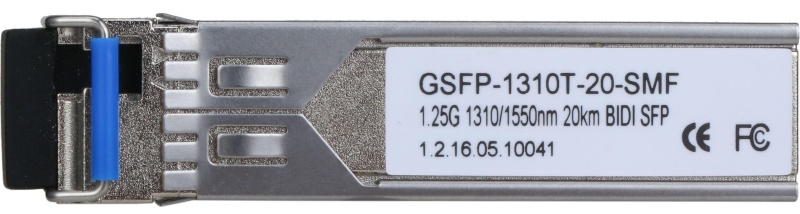 Трансивер DAHUA DH-GSFP-1310T-20-SMF SFP-модуль,LC,1.25Гбит/с,1310нм/1550нм