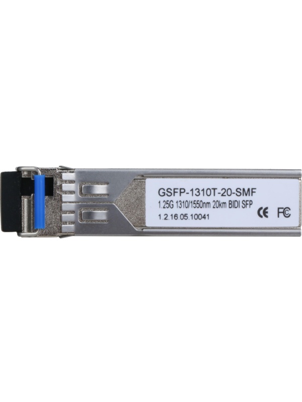 Трансивер DAHUA DH-GSFP-1310T-20-SMF SFP-модуль,LC,1.25Гбит/с,1310нм/1550нм