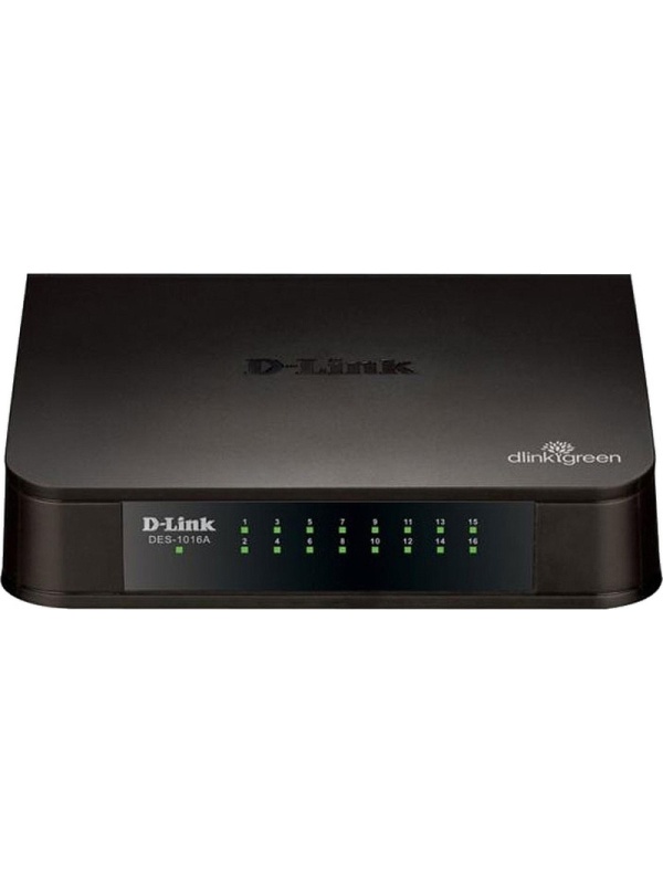 Коммутатор D-Link DES-1016A/E2A 10/100Base-TX функция энергосбережения
