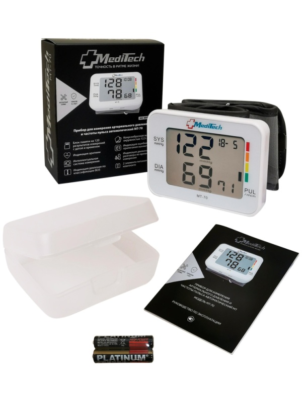 Тонометр автоматический MediTech МТ-70 на запястье