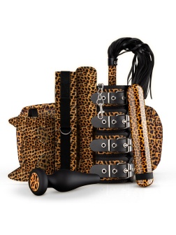 Стильный БДСМ-набор Gato 8-piece Set в анималистическом дизайне