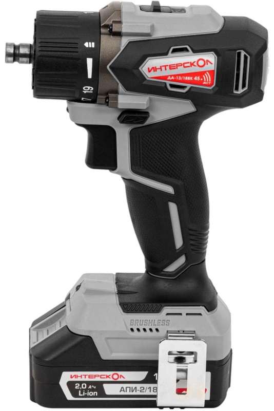 Дрель-шуруповерт акк. ДА-13/18ВК 45 комби(кейс, 2 аккум.,2Ач, патрон 13мм.)