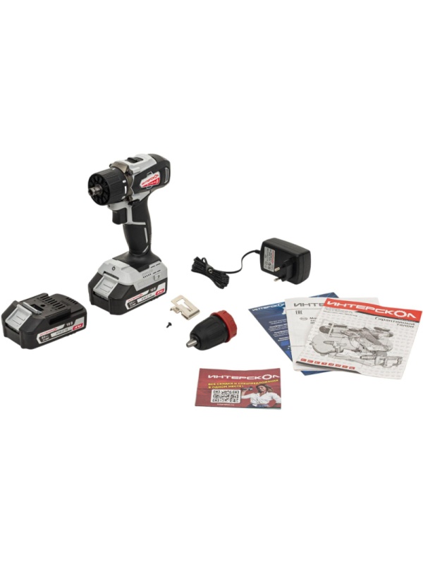 Дрель-шуруповерт акк. ДА-13/18ВК 45 комби(кейс, 2 аккум.,2Ач, патрон 13мм.)