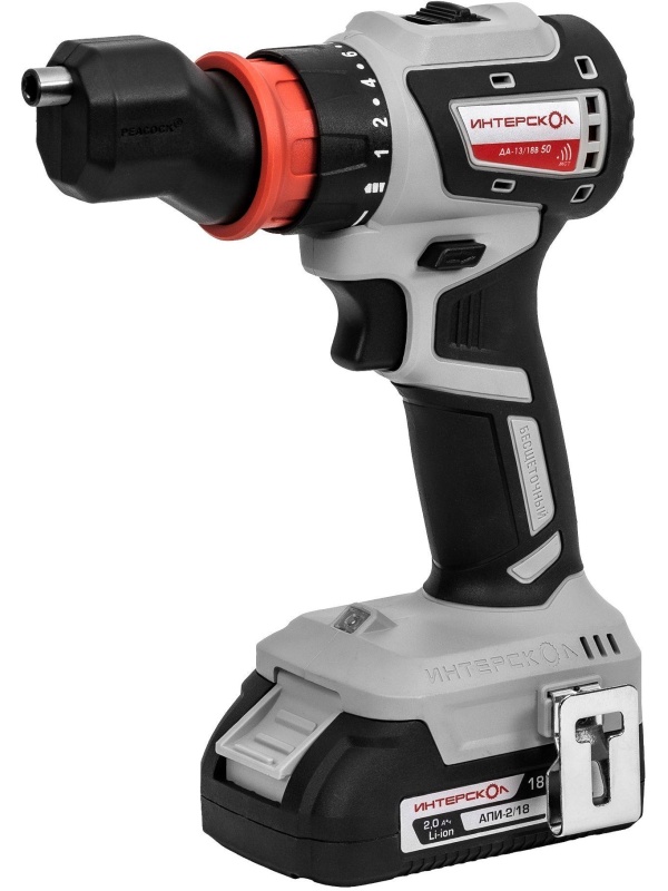 Дрель-шуруповерт акк. ДА-13/18В 50 комби  (кейс, 2 акк., 2Ач, 4 насадки)
