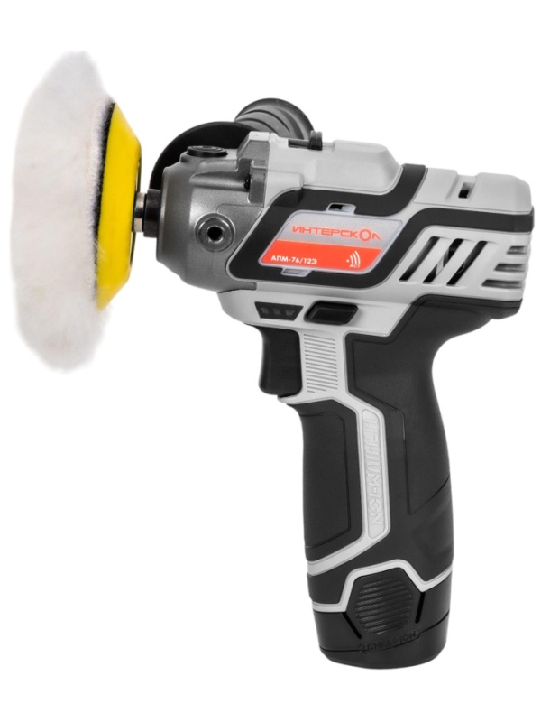 Шлифмашина полировальная акк.(кейс, 2 акк., 2,0 Ач,ЗУ,набор 7 пр)АПМ-76/12Э
