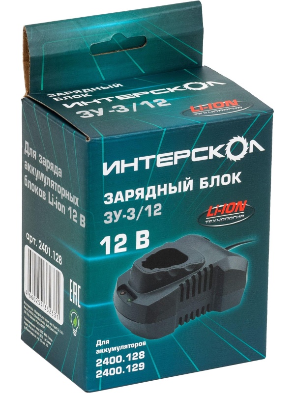 Зарядное устройство -3/12 для аккум. блока 3А, 12В, Li-ion, АПИ-Т
