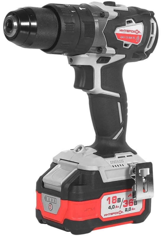 Дрель-шуруповерт ДАУ-13/36В 70 бесщеточная ударн. акк.(кейс,2 акк.2,0Ач,ЗУ)