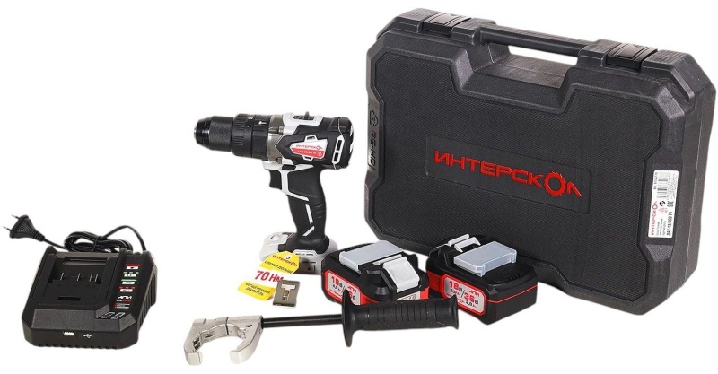 Дрель-шуруповерт ДАУ-13/36В 70 бесщеточная ударн. акк.(кейс,2 акк.2,0Ач,ЗУ)