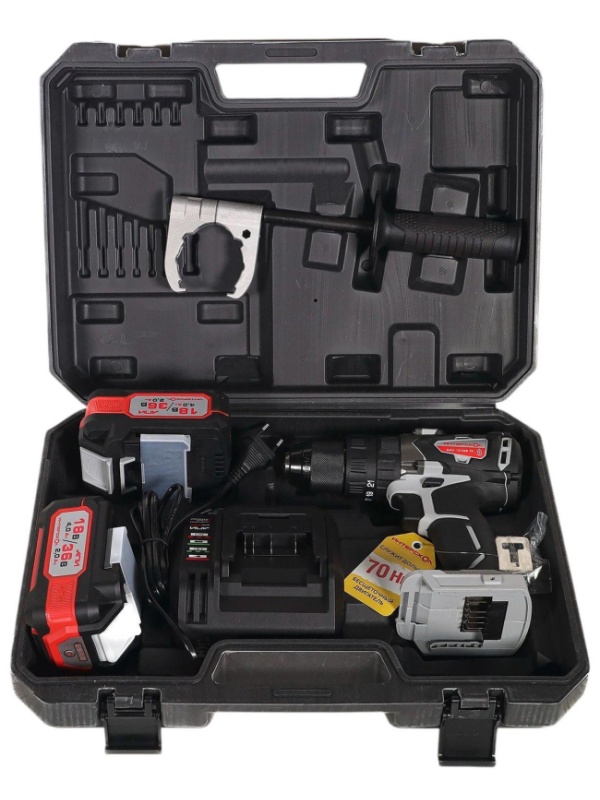 Дрель-шуруповерт ДАУ-13/36В 70 бесщеточная ударн. акк.(кейс,2 акк.2,0Ач,ЗУ)