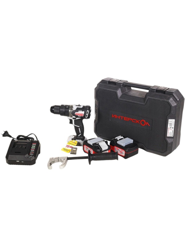 Дрель-шуруповерт ДАУ-13/36В 70 бесщеточная ударн. акк.(кейс,2 акк.2,0Ач,ЗУ)
