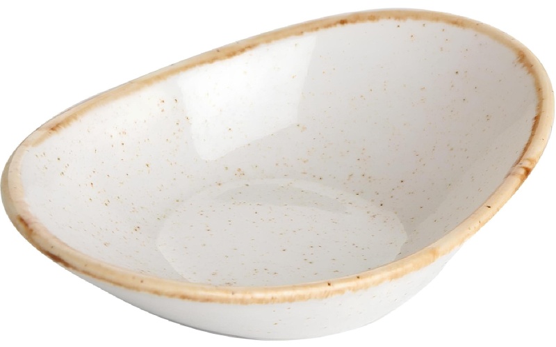 Соусник овальный 7х11см, фарфор, бежевый Seasons (12шт/уп)