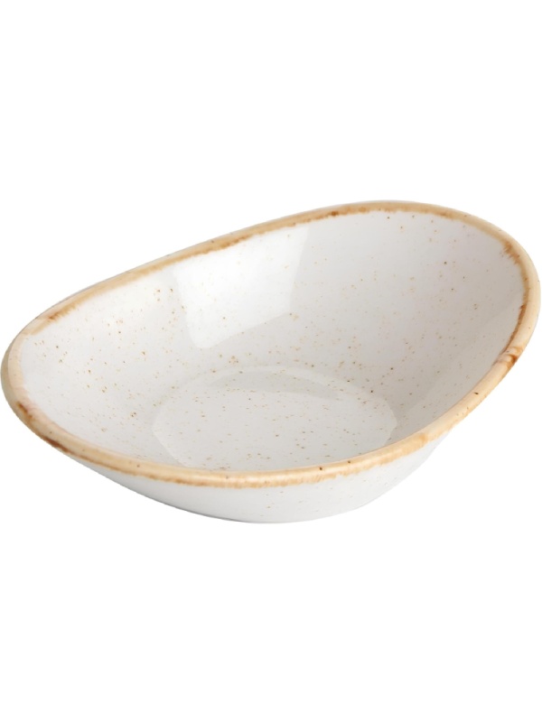 Соусник овальный 7х11см, фарфор, бежевый Seasons (12шт/уп)