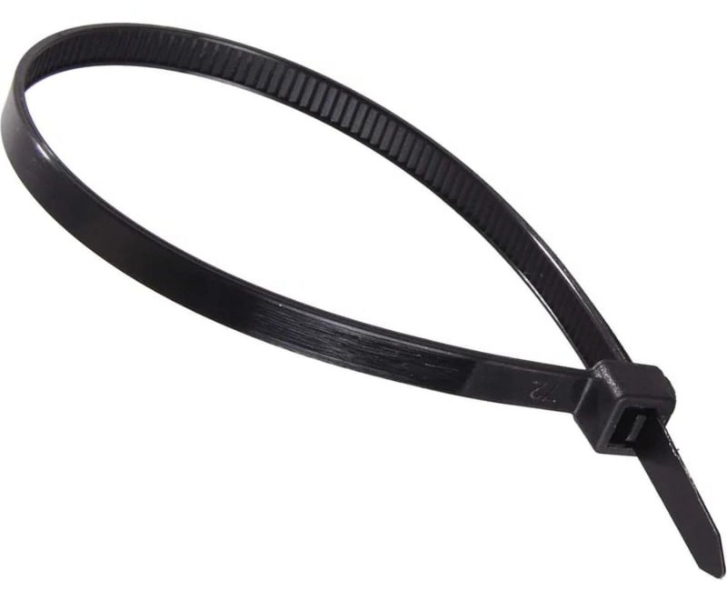 Хомут нейлоновый 4,8x200 Ч (100шт) Вихрь