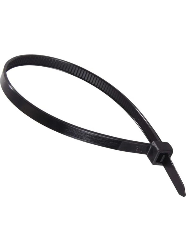 Хомут нейлоновый 4,8x200 Ч (100шт) Вихрь