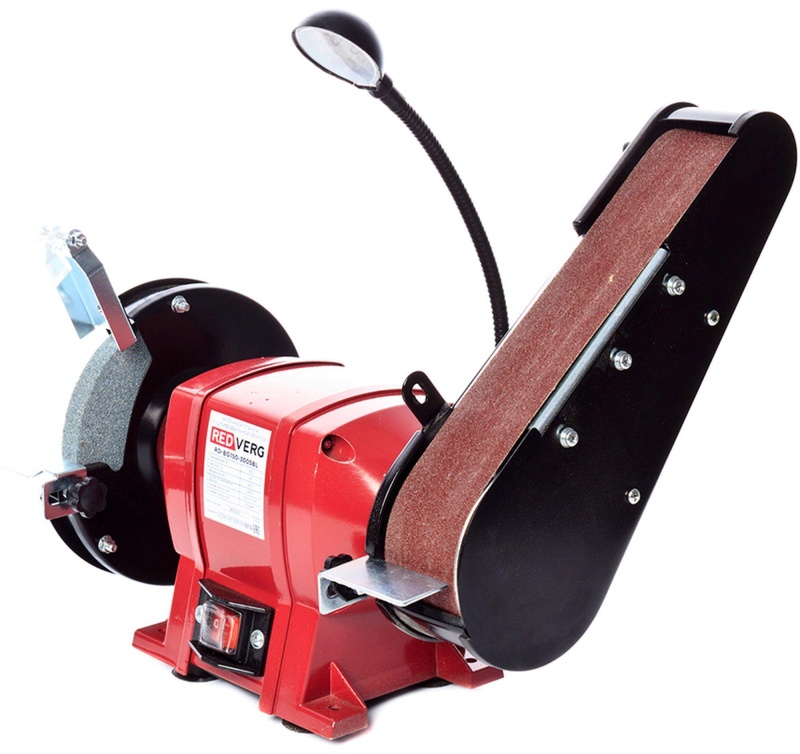 Станок заточный со шлифовальной лентой RedVerg RD-BG150-300SBL (6662756)
