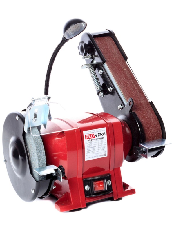 Станок заточный со шлифовальной лентой RedVerg RD-BG150-300SBL (6662756)