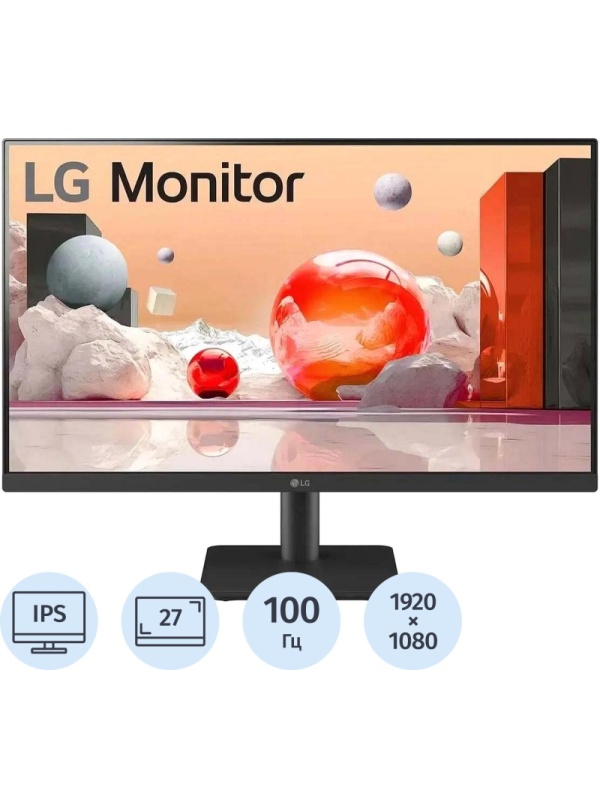 Монитор LG (27MS500-B)27/FHD/IPS/100Hz/250cd/5ms/HDMI