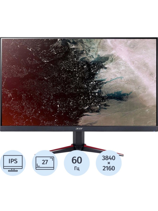 Монитор Acer Nitro(UM.HV0EE.L03)27/4K UHD/IPS/60Hz/350cd/4ms/HDMI/DP